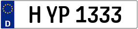 Trailer License Plate
